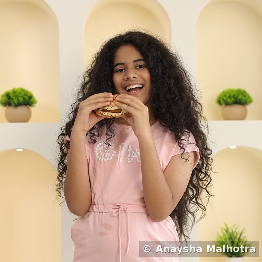 Anaysha smiling kids fashion shoot