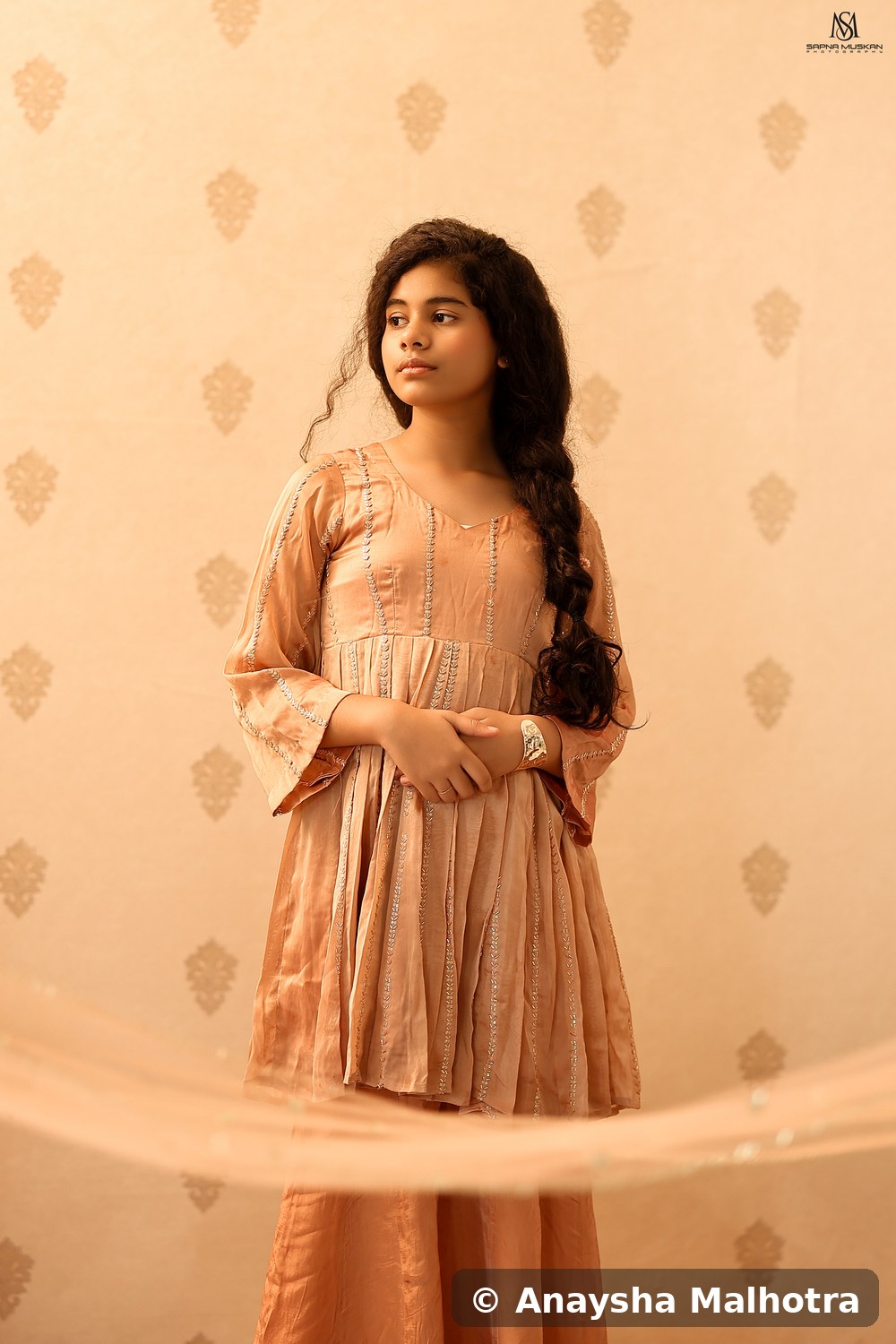 Anaysha Malhotra traditional ethnic wear, child model India